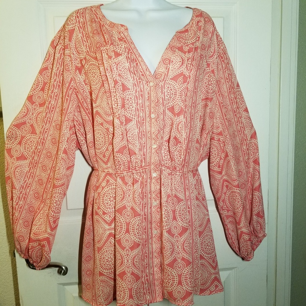 3x Like New Bohemian/Peasant Blouse (24W-26W)